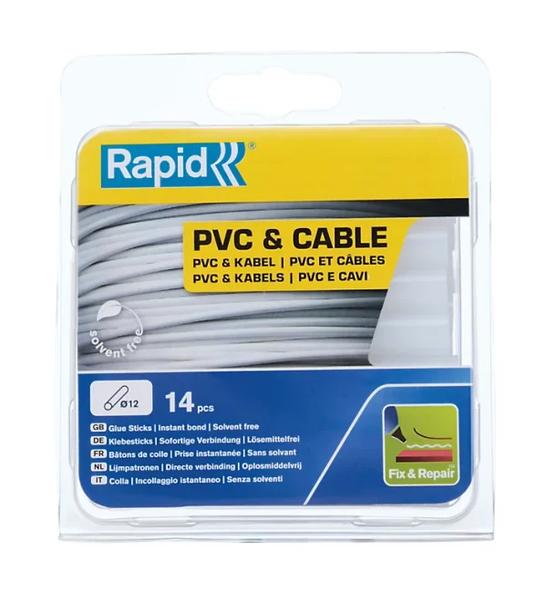 destockage Castorama Bâtons De Colle Pour PVC & Câbles. Parfait Pour Les Travaux De Fixation Et De Réparation. Paquet De 14 Bâtons Courts. 1