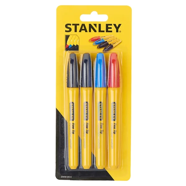 Castorama Marqueur à Pointe Fine Multicolore Stanley – 4 Pièces achetez pas cher 1